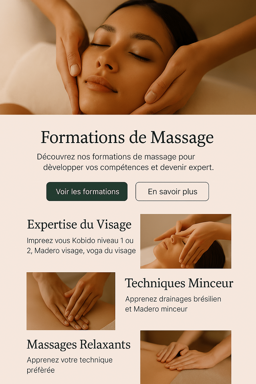 Visage & Corps – Formations massage professionnelles
